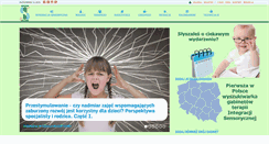 Desktop Screenshot of integracjasensoryczna.info